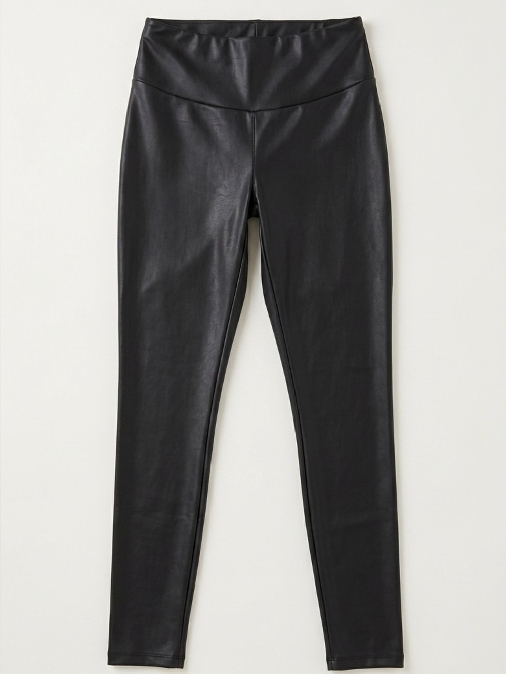 Ripe Maternity Faux Leather Leggings Black Over Bump High Rise Women’s XS